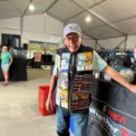 Sebring International Raceway fan made a vest out of past 12 Hours of Sebring Tickets